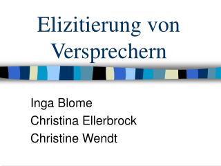 Elizitierung von Versprechern