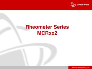 Rheometer Series MCRxx2