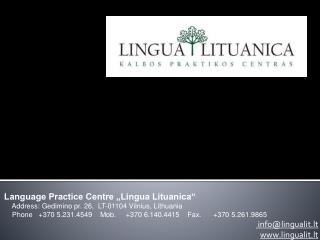 Language Practice Centre „Lingua Lituanica“
