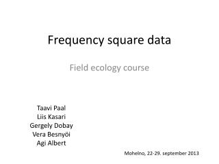Frequency square data
