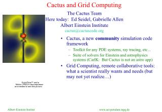 Cactus and Grid Computing