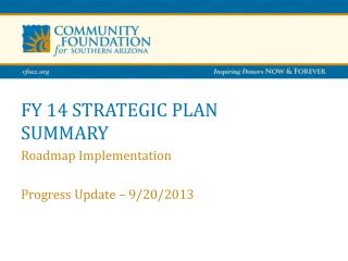 FY 14 STRATEGIC PLAN SUMMARY