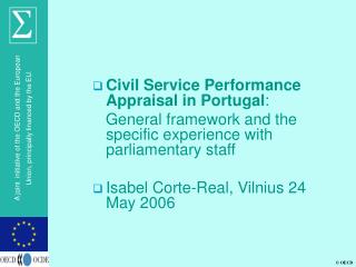 Civil Service Performance Appraisal in Portugal :