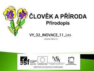 ČLOVĚK A PŘÍRODA Přírodopis