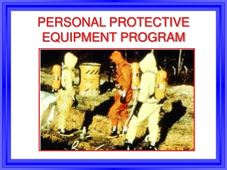 PERSONAL PROTECTIVE EQUIPMENT PROGRAM