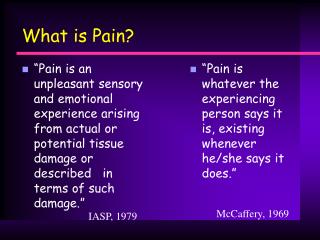 What is Pain?