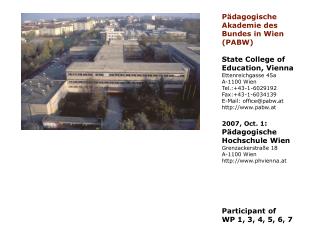Pädagogische Akademie des Bundes in Wien (PABW)
