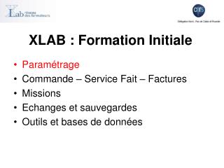 XLAB : Formation Initiale