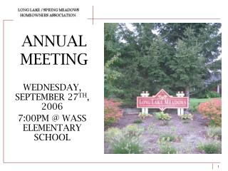 ANNUAL MEETING