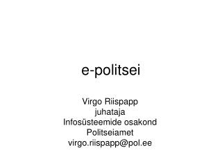 e-politsei