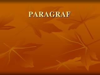 PARAGRAF