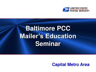 Baltimore PCC Mailer’s Education Seminar