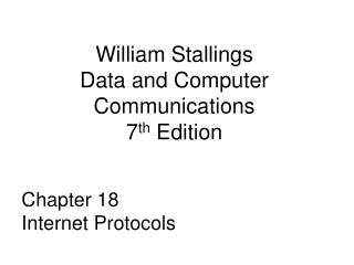 William Stallings Data and Computer Communications 7 th Edition