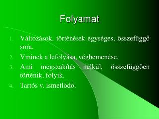 Folyamat