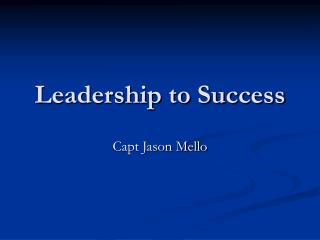 Leadership to Success