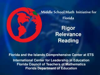 Middle School Math Initiative for Florida Rigor Relevance Reading