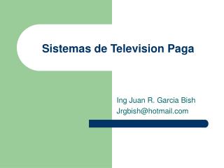 Sistemas de Television Paga