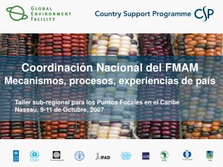 Coordinaci ón Nacional del FMAM Mecanismos, procesos, experiencias de pa ís