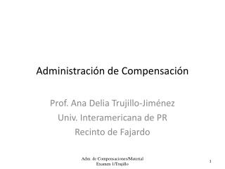 Administración de Compensación