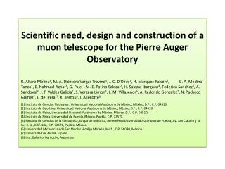 Scientific need, design and construction of a muon telescope for the Pierre Auger Observatory