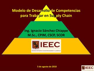 Ing. Ignacio Sánchez Chiappe M.Sc., CPIM, CSCP, SCOR