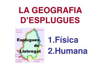 LA GEOGRAFIA D’ESPLUGUES