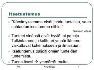 Itsetuntemus