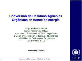 Conversión de Residuos Agrícolas Orgánicos en fuente de energía