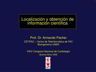 Localización y obtención de información científica