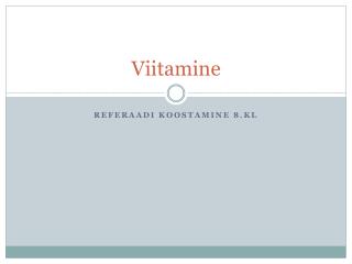 Viitamine