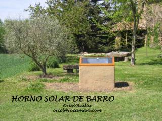 HORNO SOLAR DE BARRO Oriol Balliu oriol@rocamare