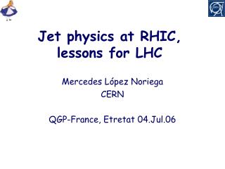 Jet physics at RHIC, lessons for LHC