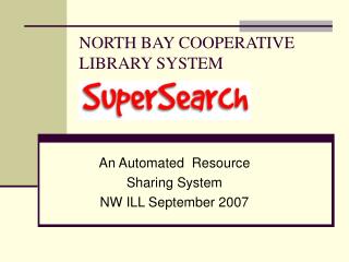 NORTH BAY COOPERATIVE LIBRARY SYSTEM