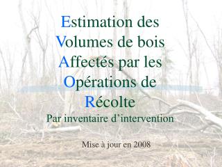 Mise à jour en 2008