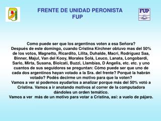 Como puede ser que los argentinos voten a esa Señora?