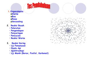 1. Organoleptis Warna Bau Rasa Vercooling