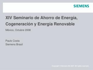 XIV Seminario de Ahorro de Energía, Cogeneración y Energía Renovable