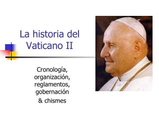 La historia del Vaticano II