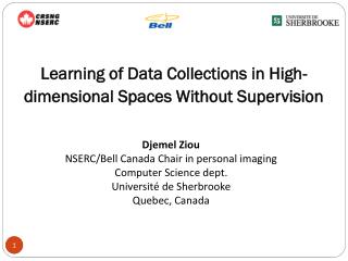 Learning of Data Collections in High-dimensional Spaces Without Supervision