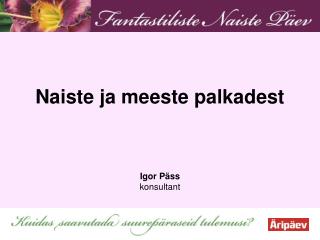 Naiste ja meeste palkadest