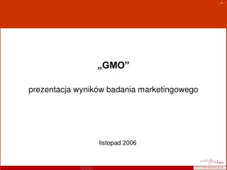 „GMO”