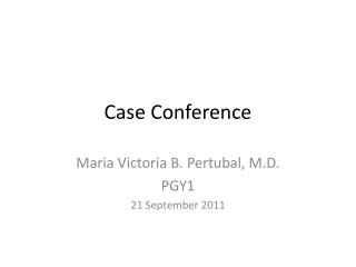 Case Conference