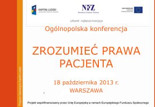 Projekt współfinansowany przez Unię Europejską w ramach Europejskiego Funduszu Społecznego