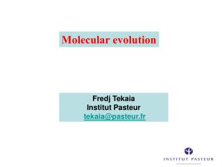 Molecular evolution