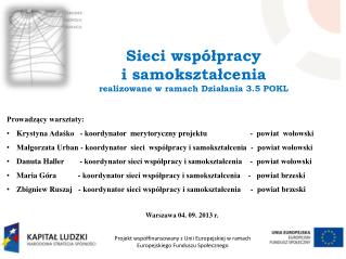 Prowadzący warsztaty: