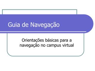 Guia de Navegação