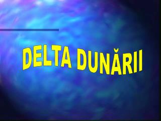 DELTA DUNĂRII