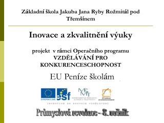 Průmyslová revoluce - 8. ročník