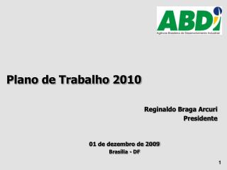 Plano de Trabalho 2010