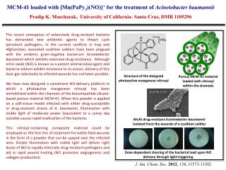 MCM-41 loaded with [Mn(PaPy 3 )(NO)] + for the treatment of Acinetobacter baumannii